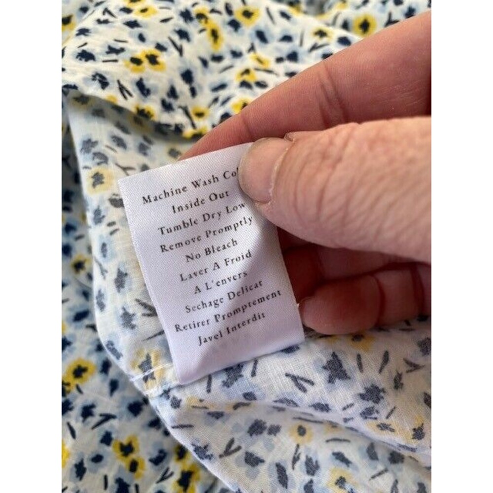 Frank & Eileen Blue and Yellow Button Down Shirt - Picture 13 of 13